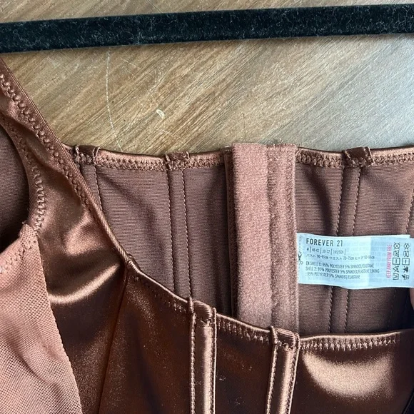 Brown Corset Top - Picture 3 of 3